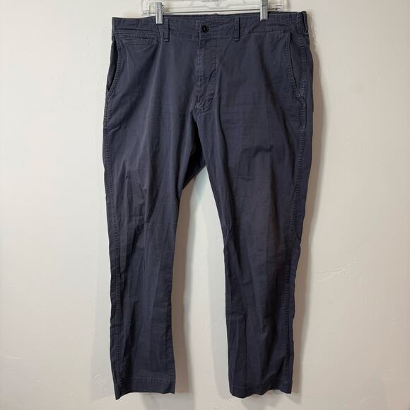 Buck Mason Men's Pants Carry On Blue Size 36 Chino Cotton Spandex - Picture 1 of 8